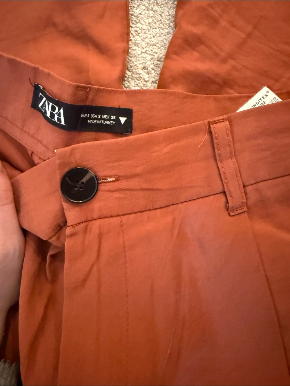 Zara Rust Orange Chinos